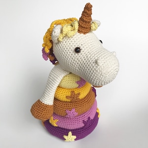 Stacking Unicorn PDF crochet pattern