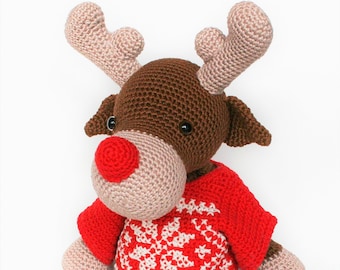 Rolf the Reindeer PDF crochet pattern
