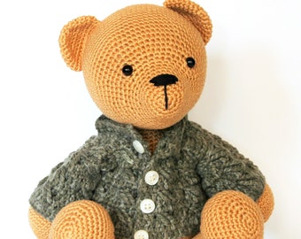 Boris the Bear PDF crochet pattern