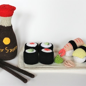 Sushi set PDF crochet pattern