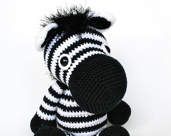 Zoey the Zebra PDF crochet pattern