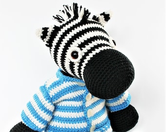 Sep the Zebra PDF crochet pattern