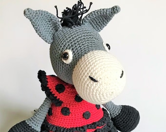 Ella the Donkey PDF crochet pattern