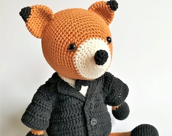 Vince the Fox PDF crochet pattern