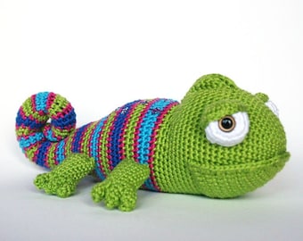 Karen the Chameleon PDF crochet pattern