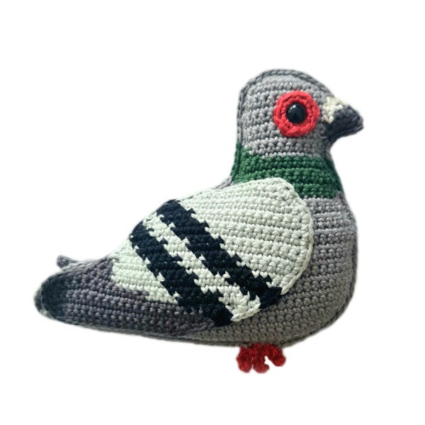 Paula the pigeon PDF crochet pattern