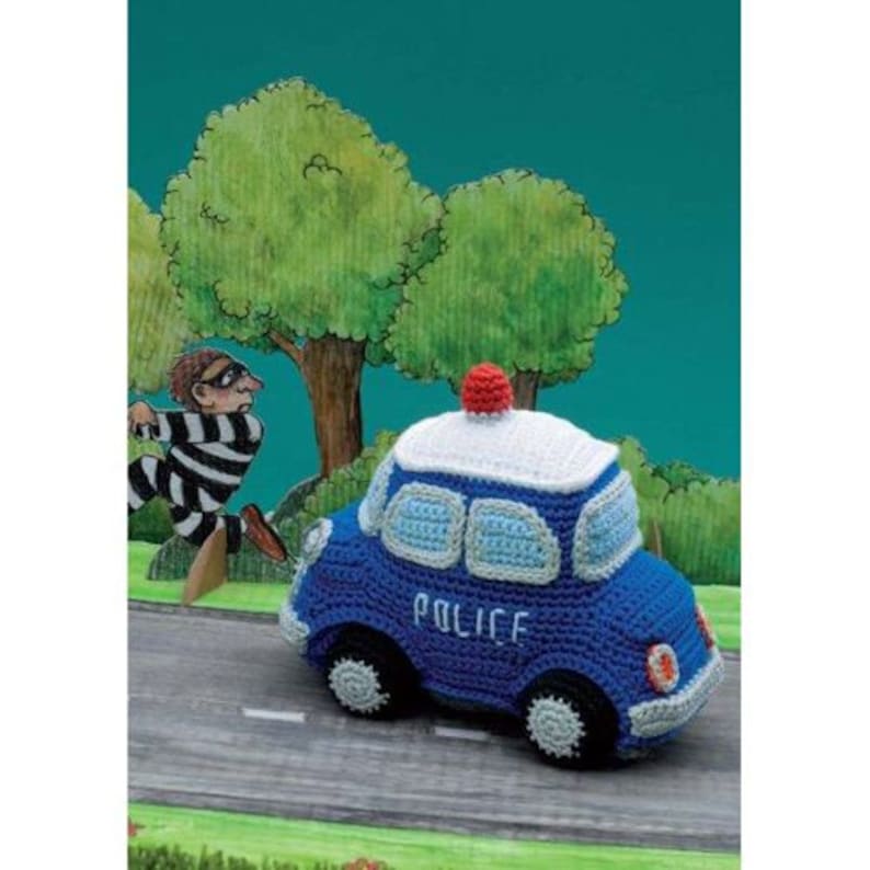 Police car PDF crochet pattern image 5