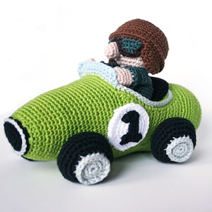 Racing car PDF crochet pattern image 1