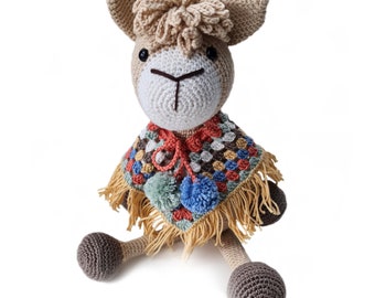 Anna the alpaca PDF crochet pattern