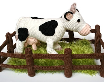 Bertha the cow PDF crochet pattern