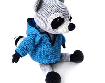 Wilco the racoon PDF crochet pattern