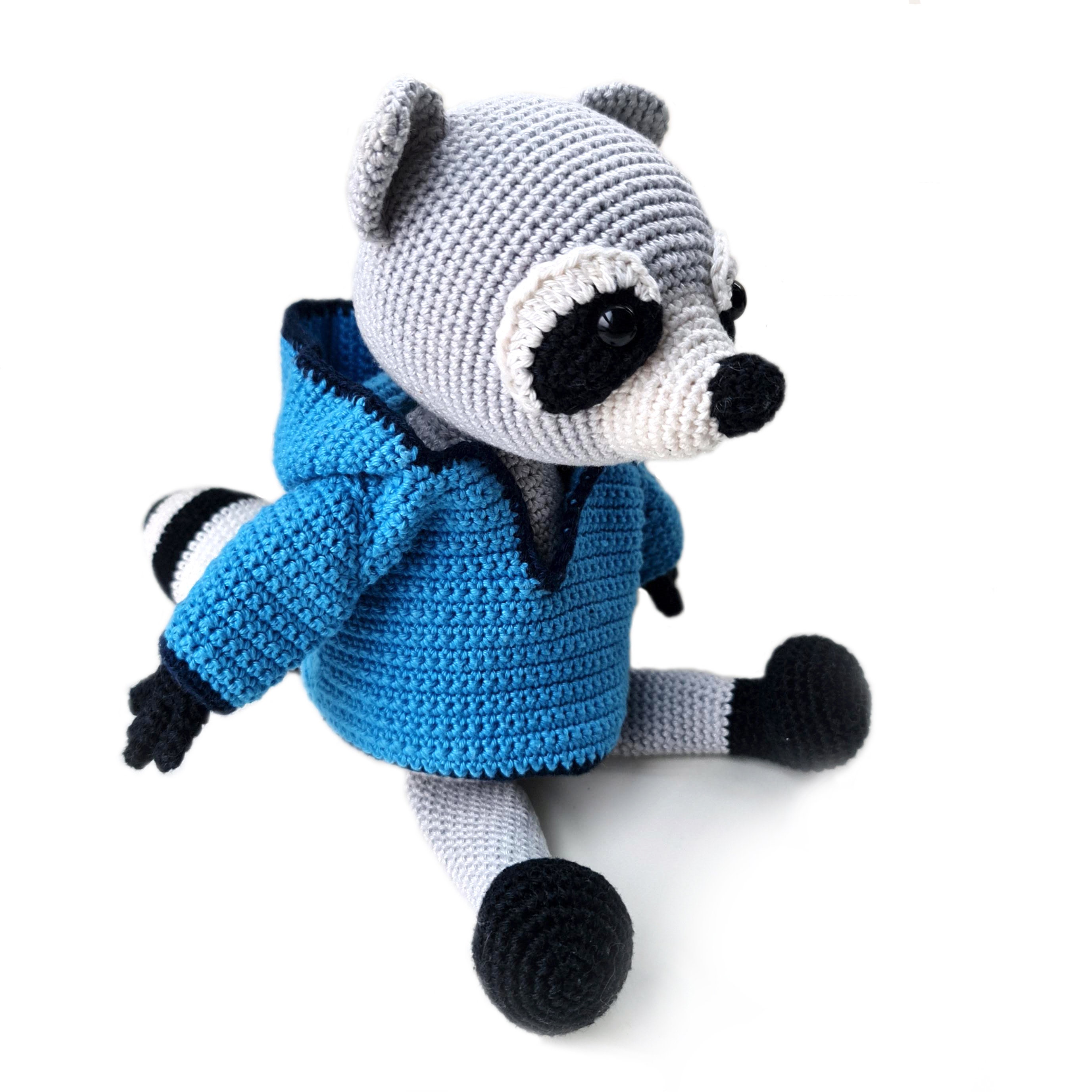 30 Racoon Crochet Patterns for Woodland Amigurumi, Hats, Appliques, and Cozy Handmade... 31 Wilco the Racoon PDF Crochet Pattern