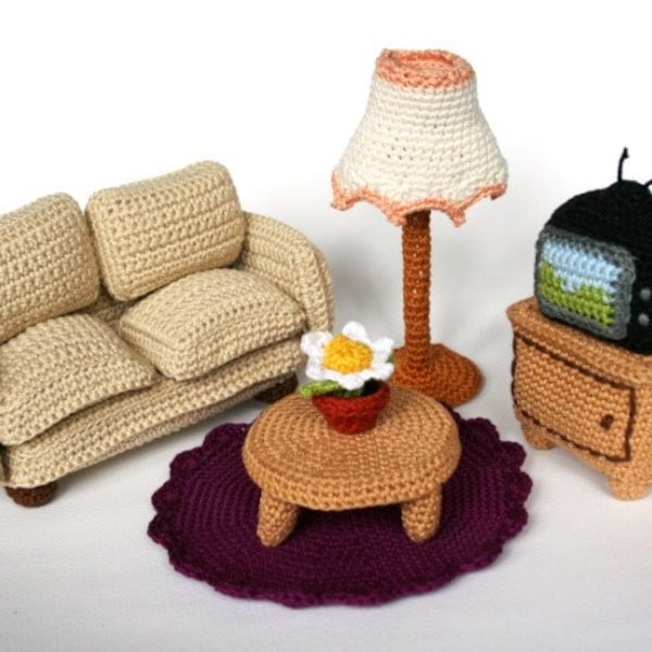 Furniture Livingroom PDF crochet pattern