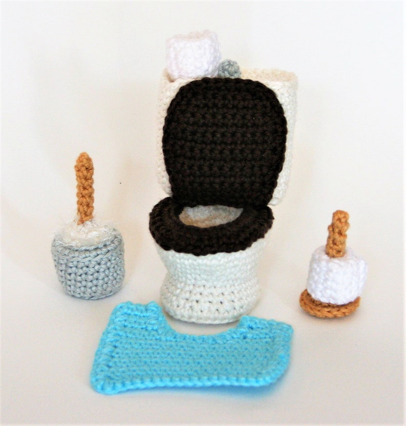 Furniture Bathroom PDF crochet pattern image 1