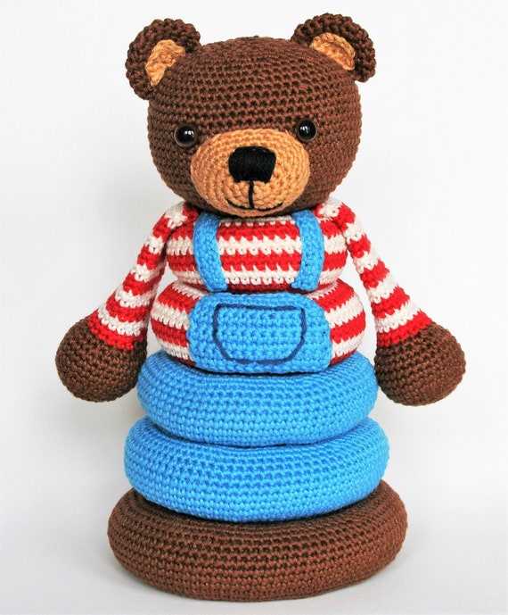 Stacking Toy Bear PDF Crochet Pattern 