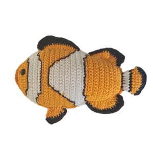 Coby the clownfish PDF crochet pattern