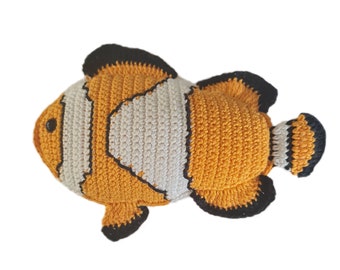 Coby the clownfish PDF crochet pattern