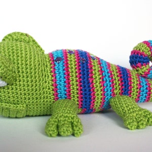 Karen the Chameleon PDF crochet pattern image 6