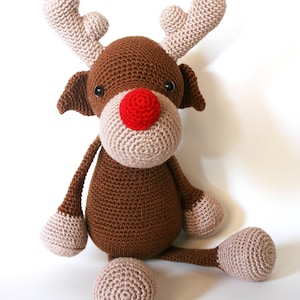 Rolf the Reindeer PDF crochet pattern image 2