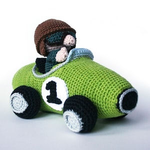 Racing car PDF crochet pattern image 2