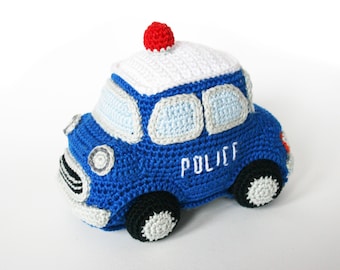 Police car PDF crochet pattern