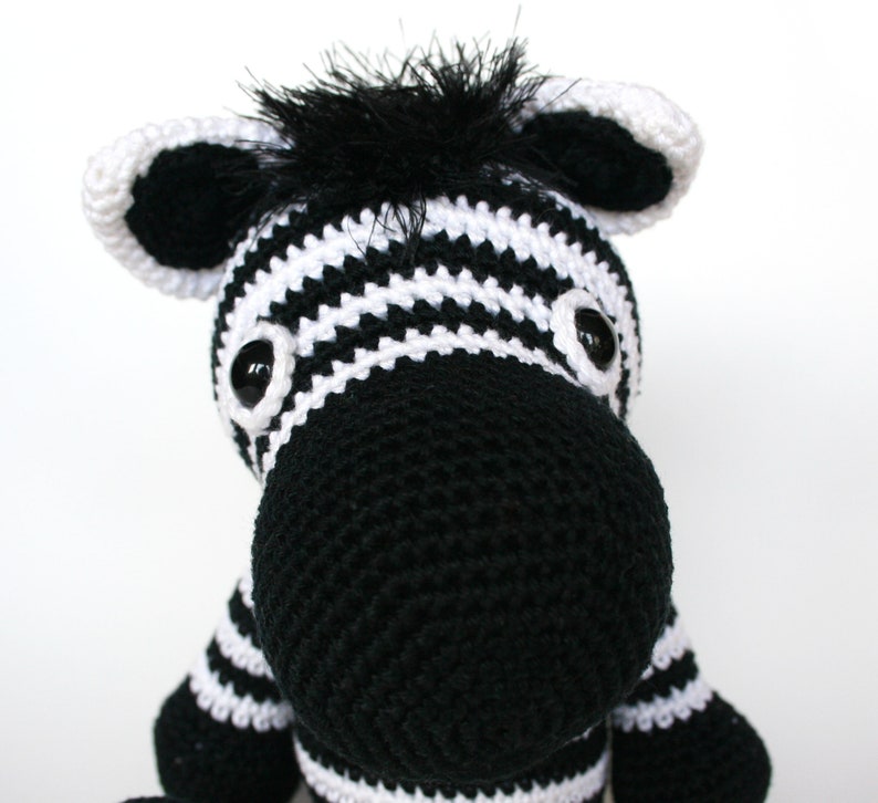 Zoey the Zebra PDF crochet pattern image 5
