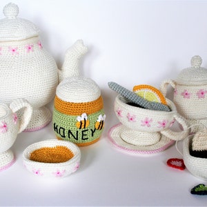 Tea set PDF crochet pattern