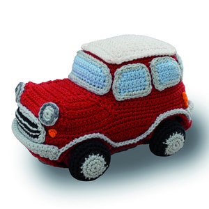 Little red car PDF crochet pattern