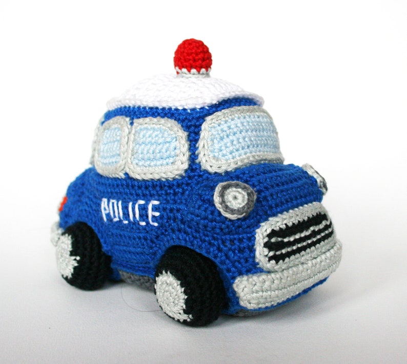 Police car PDF crochet pattern image 4