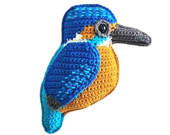 Ken the Kingfisher PDF crochet pattern