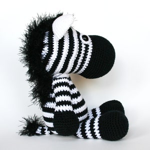 Zoey the Zebra PDF crochet pattern image 3