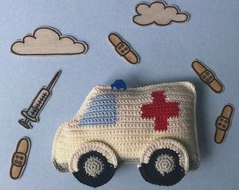Ambulance PDF crochet pattern