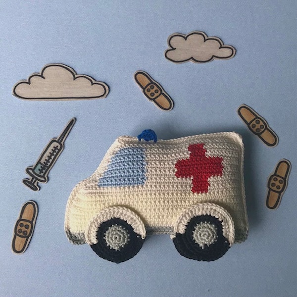 Ambulance PDF crochet pattern