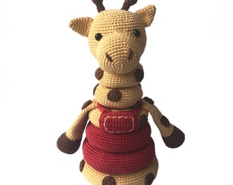 Stacking giraffe PDF crochet pattern