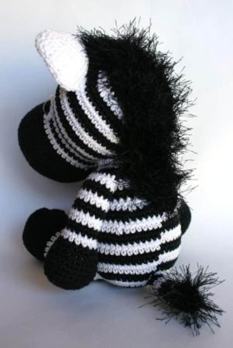 Zoey the Zebra PDF crochet pattern image 2