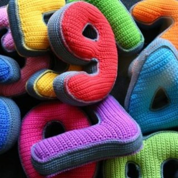 Numbers 0 till 9 PDF crochet pattern