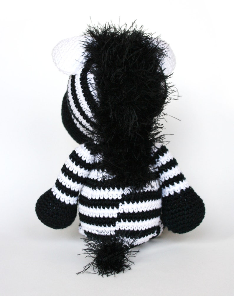 Zoey the Zebra PDF crochet pattern image 4
