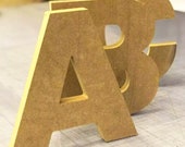 Large mdf letters numbers 10cm to 60cm 18mm thick. CNC cut