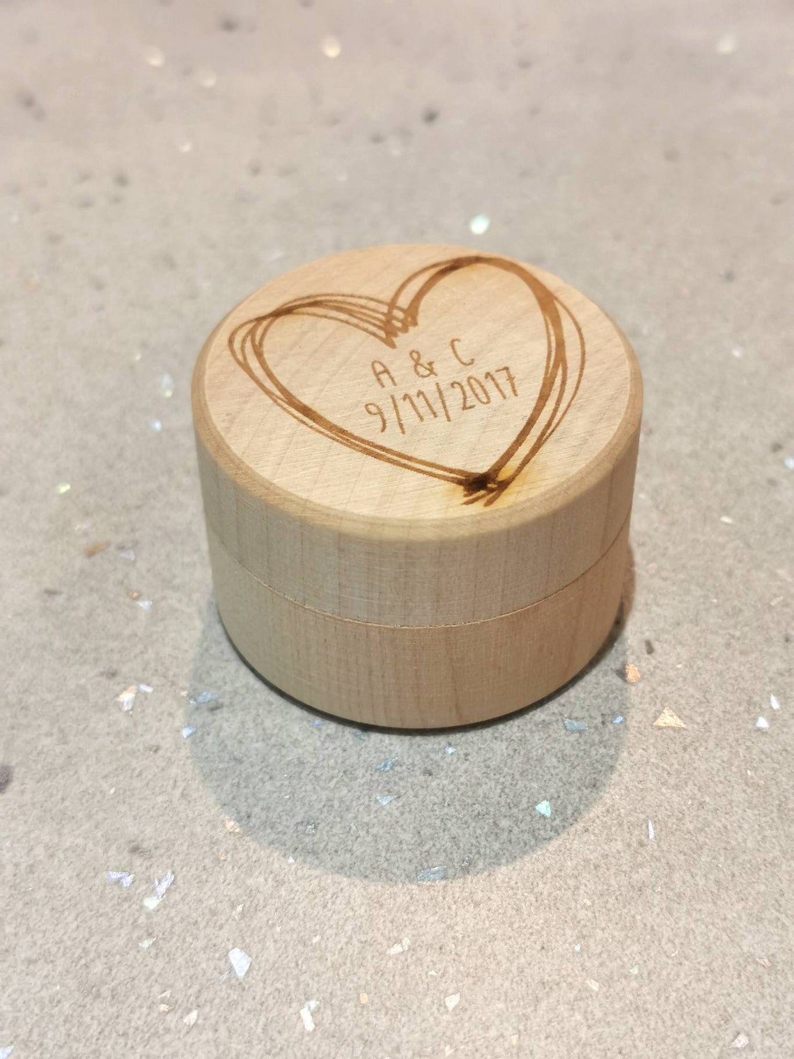 Personalised Wedding Ring Box Proposal Engagement Wedding Etsy