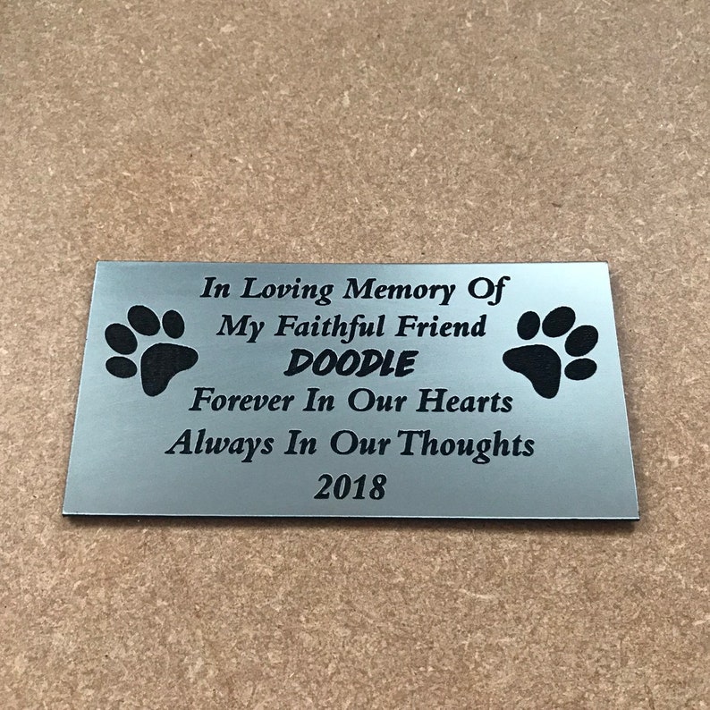 Personalised Engraved Pet Dog Memorial Remembrance Sign Plaque Etsy