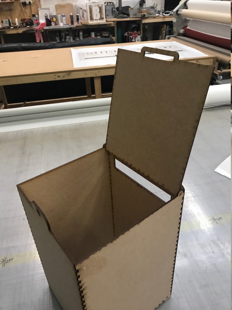 Wedding post box. MDF Unpainted Flat pack. Fast Dispatch image 5