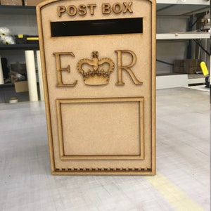 Wedding post box. MDF Unpainted Flat pack. Fast Dispatch image 3