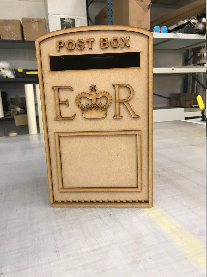 Wedding post box. MDF Unpainted Flat pack. Fast Dispatch image 3