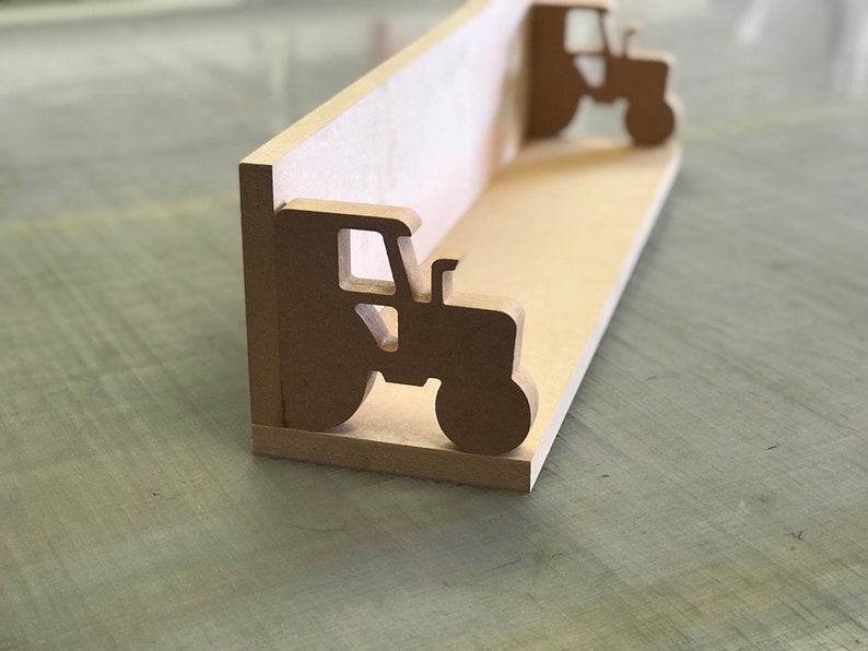 Tractor Shelf for Childrens Room or Babies Nursery. Un Painted Etsy UK