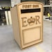 Wedding post box. MDF Unpainted Flat pack. Fast Dispatch