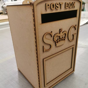 Wedding post box. MDF Unpainted Flat pack. Fast Dispatch image 7