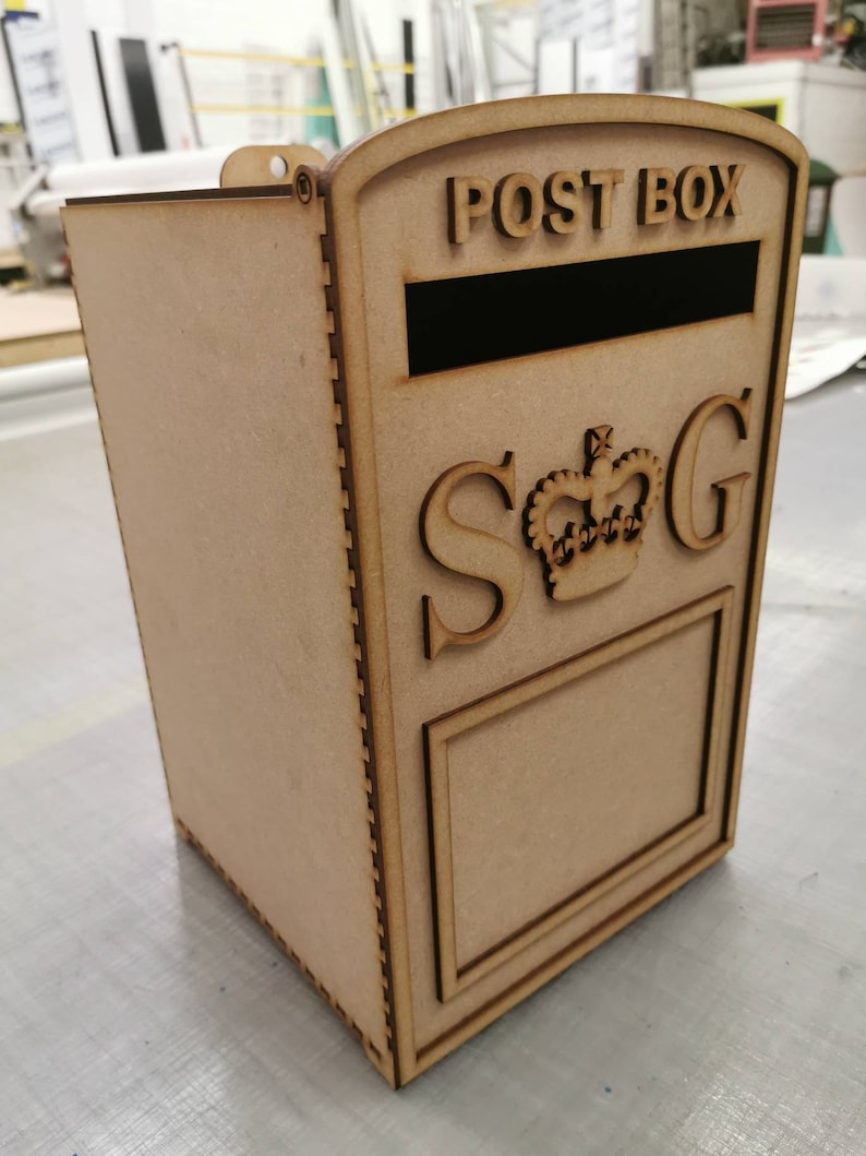 Wedding post box. MDF Unpainted Flat pack. Fast Dispatch image 7