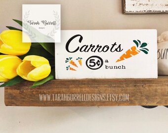 Carrot Easter Spring Sign