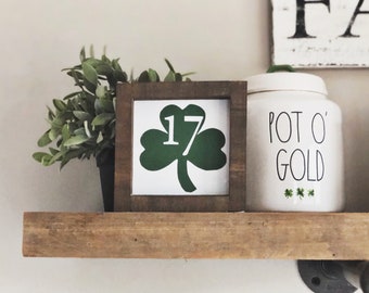 St Patricks Day Decor | St Patricks Sign | Tiered Tray Decor