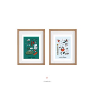 Carte illustrée été hiver: MOUNTAIN ADVENTURE